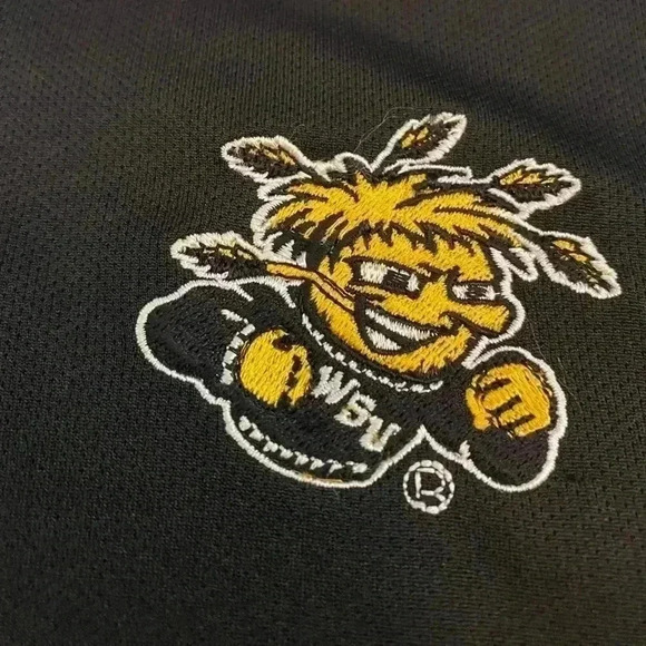 Wichita State Shockers Knights Apparel Men's polo shirt size Medium color Black - Picture 2 of 4